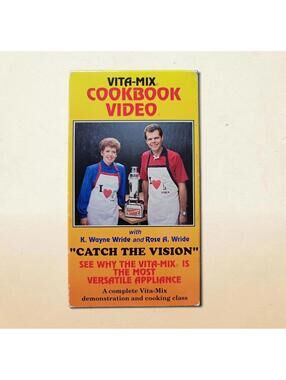 VTG Vita-Mix Cookbook Video VHS 1989 "Catch The Vision" – Not Rewound, Untested
